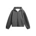 Trendy Couple Loose Lazy Style Hooded Sweatshirt Unisex Jacket