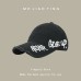 Summer sun shading letter embroidery versatile face enhancing small duckbill hat
