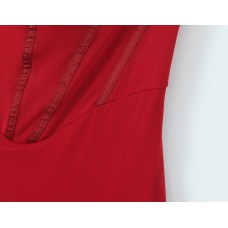 Slim fit long camisole dress