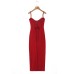 Slim fit long camisole dress