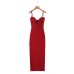 Slim fit long camisole dress