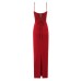 Slim fit long camisole dress