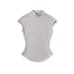 Half-high Neck Short Sleeve Fitted Base Layer Top T-shirt