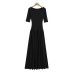 U-neck Flared Dress