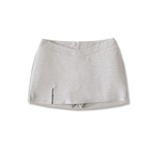 Sexy V-Waist Mini Skirt with Small Slit 