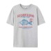 Size Cotton T-Shirt Women Vintage Seafood Graphic Tee Grunge Aesthetic