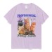Professional Pussy Eater Funny Cat Lover T Shirt Men's Women