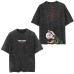 Classic Dragon Ball Cartoon Anime Oversize High Street Vintage Washed Distressed Short Sleeve T-Shirt Trendy Cotton