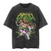 Classic Dragon Ball Cartoon Anime Oversize High Street Vintage Washed Distressed Short Sleeve T-Shirt Trendy Cotton