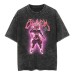 Classic Dragon Ball Cartoon Anime Oversize High Street Vintage Washed Distressed Short Sleeve T-Shirt Trendy Cotton