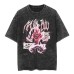 Classic Dragon Ball Cartoon Anime Oversize High Street Vintage Washed Distressed Short Sleeve T-Shirt Trendy Cotton