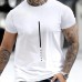 Men's  cotton summer loose fit DREAM Letter printed slim fit