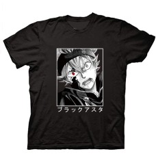 Black Clover Burakku Asuta Printed Loose Short-Sleeved