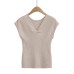 Slim Fit V-Neck Short Sleeve Top