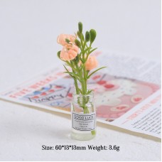 Multicolor three-dimensional luminous vase, creative handmade DIY cream glue accessories, resin small parts