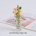 Multicolor three-dimensional luminous vase, creative handmade DIY cream glue accessories, resin small parts