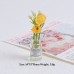 Multicolor three-dimensional luminous vase, creative handmade DIY cream glue accessories, resin small parts