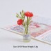 Multicolor three-dimensional luminous vase, creative handmade DIY cream glue accessories, resin small parts
