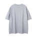 Cat Letter Print Short Sleeve T-Shirt Unisex Loose Casual Hip Hop Three-Quarter Sleeve