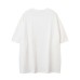 Cartoon Human Body Letter Print Short Sleeve T-Shirt Unisex Loose Casual Hip Hop Top