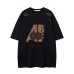 Street Style Applique Snake Skin Pattern Letter Embroidery Short Sleeve T-Shirt Unisex Loose Casual Top Tee