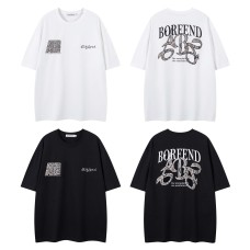 Style Snake Scale Letter Print Short Sleeve T-Shirt Unisex Loose Casual Hip Hop Half Sleeve