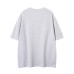 Hand-Painted Cartoon Cat Letter Print Short Sleeve T-Shirt Unisex Loose Casual Top