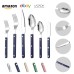 French Rivet ABS Handle Hotel Western Tableware Steak Knife Butter Knife Set