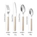French Rivet ABS Handle Hotel Western Tableware Steak Knife Butter Knife Set