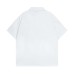 High Street Style Printed Letter Polo Collar Short Sleeve Shirt for Men Loose Casual Hip Hop Top