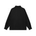 High Street  Style Printed Letter Collar Long Sleeve Shirt Men's Loose Casual Hip Hop Top
