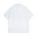 High Street  Style Character Letter Print Collar Short Sleeve Shirt Men's Loose Casual Hip Hop Shirt