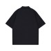 High Street  Style Character Letter Print Collar Short Sleeve Shirt Men's Loose Casual Hip Hop Shirt