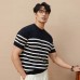 Striped versatile breathable loose short T