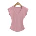 V-neck Slim Waist Backless Crop Top