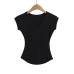 V-neck Slim Waist Backless Crop Top