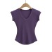 V-neck Slim Waist Backless Crop Top