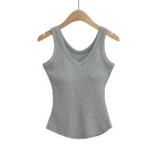 V-neck figure enhancing tank top