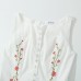 Sleeveless Front Twist Button Short Dress