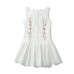 Sleeveless Front Twist Button Short Dress