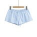 Striped drawstring elastic waist shorts