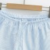 Striped drawstring elastic waist shorts