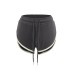 Drawstring slit edge wrapped shorts