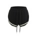 Drawstring slit edge wrapped shorts