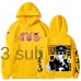 Flower Gentleman Loose Hooded Sweatshirt