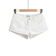 Slim fit sexy washed denim shorts