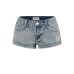 Slim fit sexy washed denim shorts
