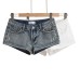 Slim fit sexy washed denim shorts