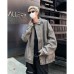 Retro PU leather trendy loose jacket