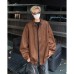 Retro PU leather trendy loose jacket